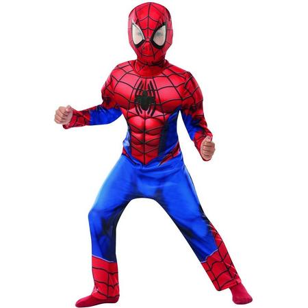 Spiderman Kostuum | Spider-Man Deluxe Spinneman Kind Kostuum | Large | Carnaval kostuum | Verkleedkleding